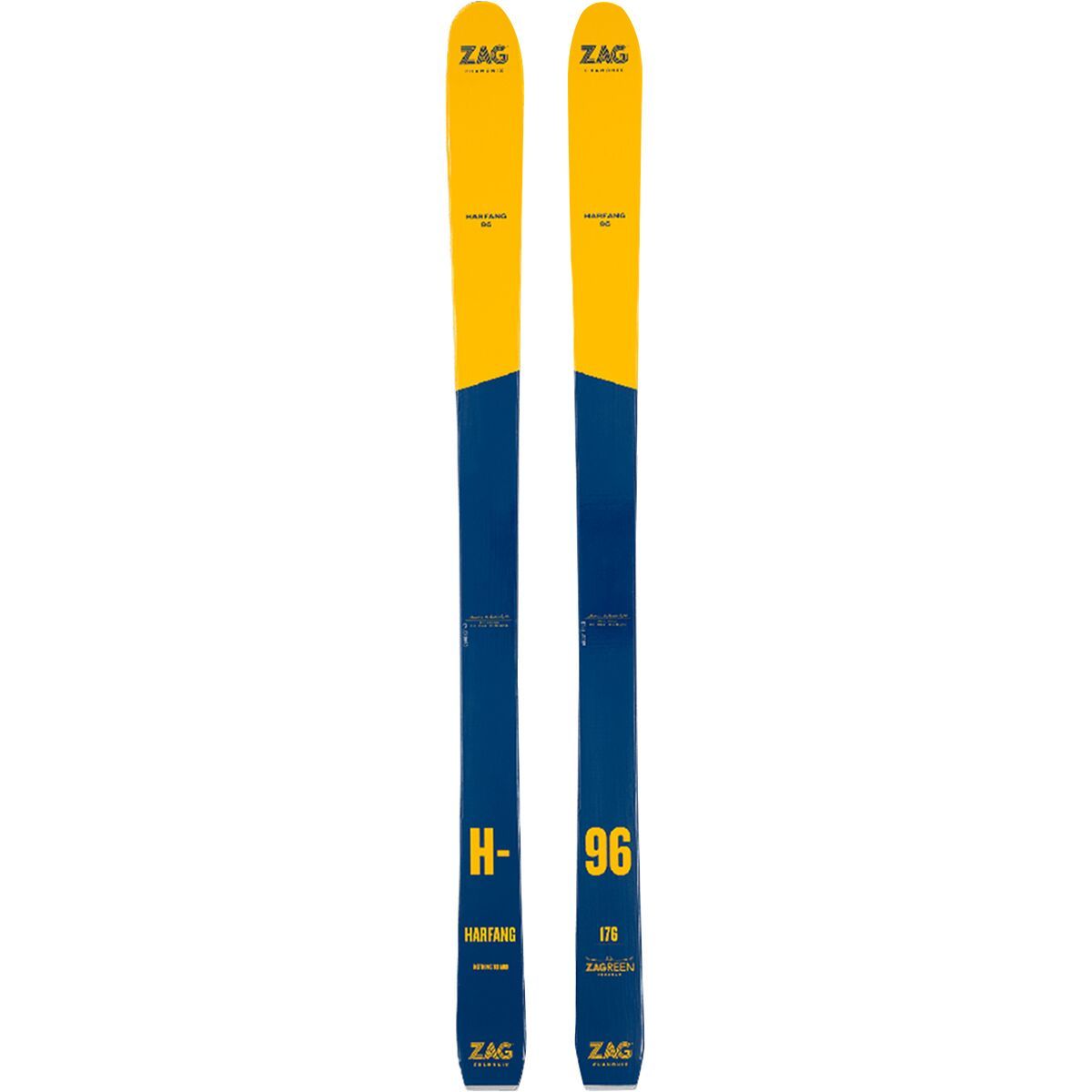 Zag Skis Zag Skis H96 Ski - 2026 Yellow/Blue, 182cm