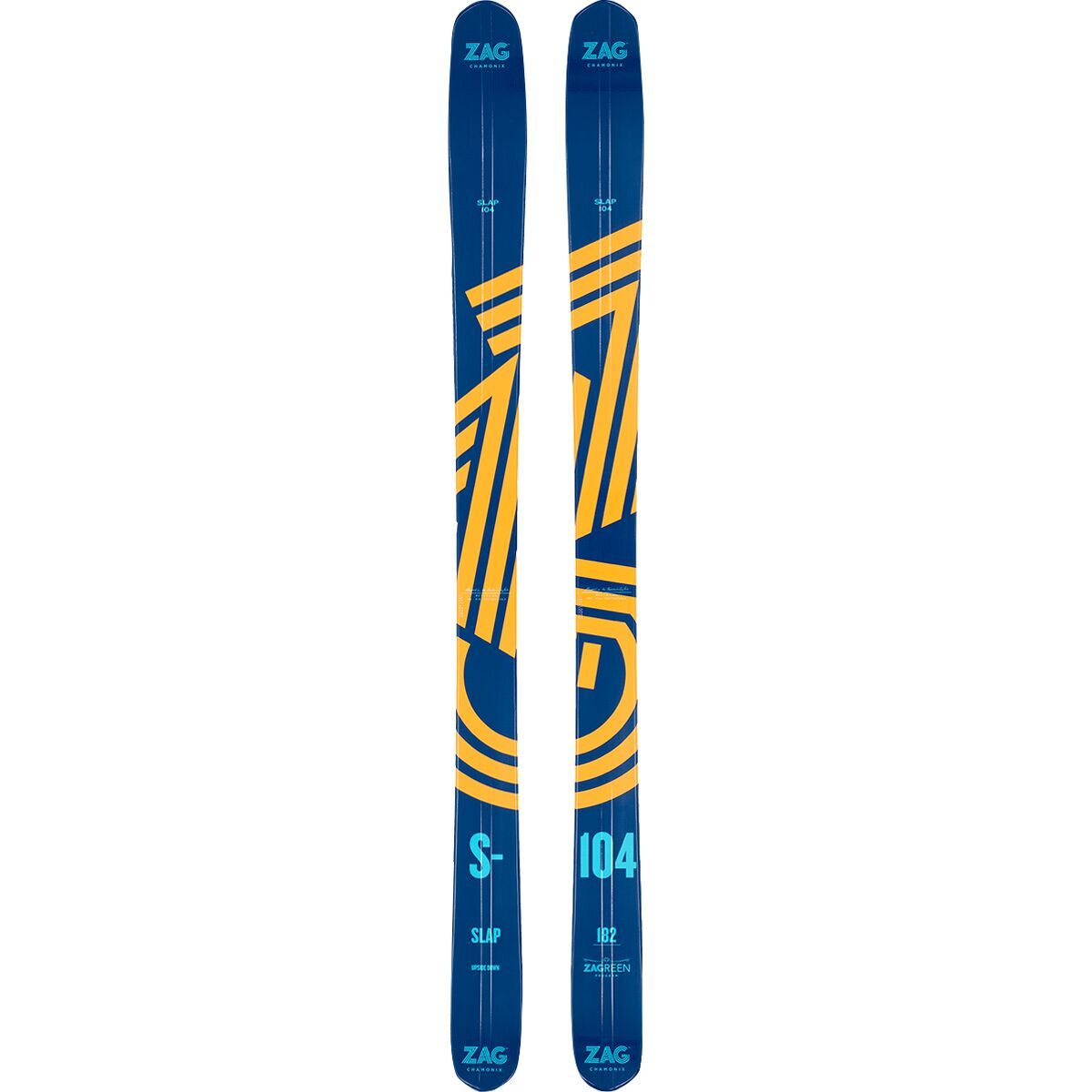 Image of Zag Skis Slap 104 Ski - 2025 Dark Blue/Orange, 170cm