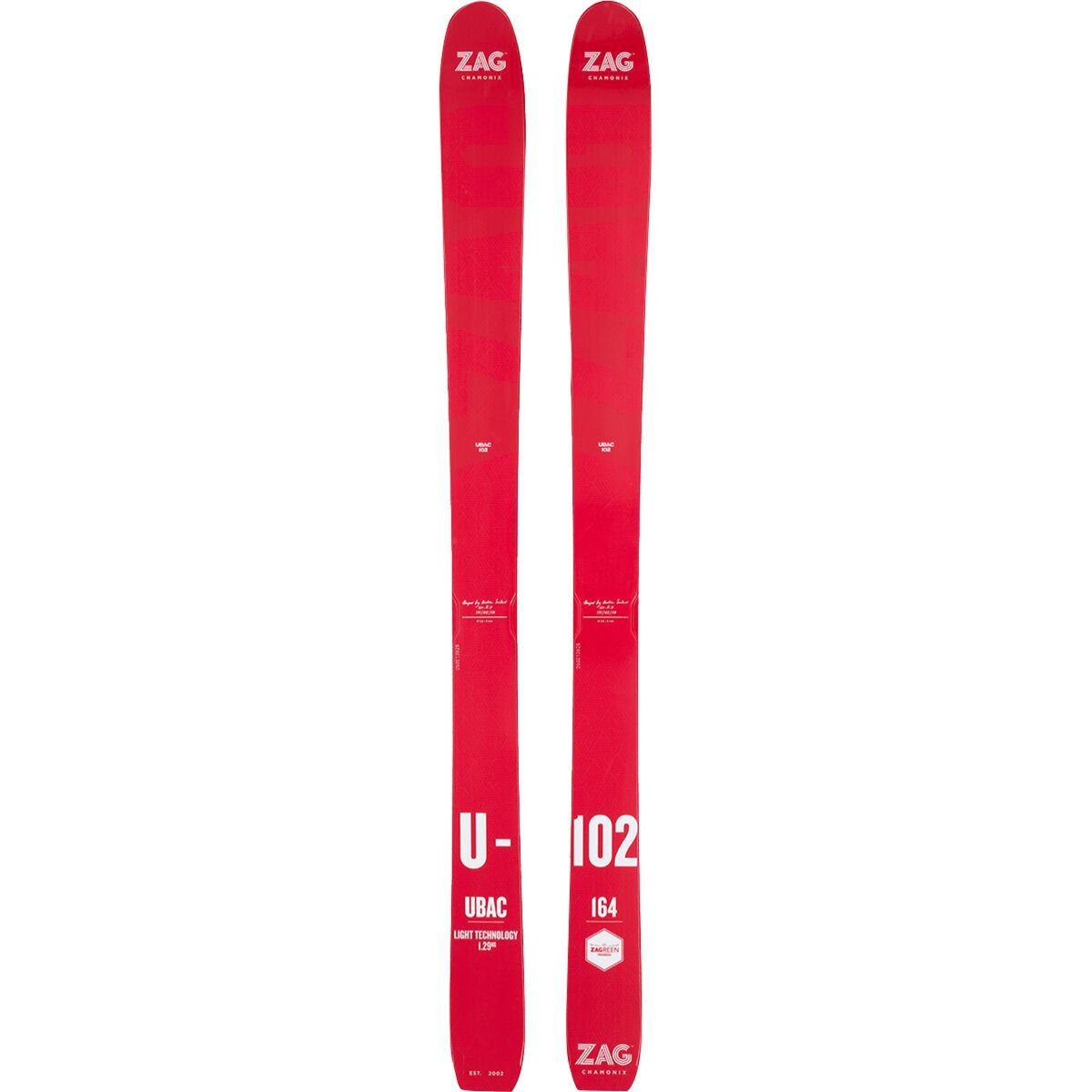 ZAG UBAC 102 スキー 176cm ZED12 Zag Skis Ubac 102 Ski - 2026 - Ski