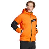 Adidas TERREX Techrock Stretch Primaloft Hooded Jacket - Men's Semi Impact Orange/Black, L