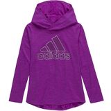 Adidas Melange Hooded Top - Girls'