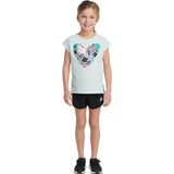 Adidas Graphic T-Shirt Mesh Short Set - Girls' Ice Mint, 6