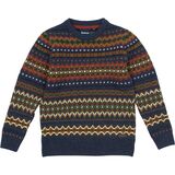 Barbour Case Fair Isle Crew Sweatshirt - Boys' Navy Marl, XL