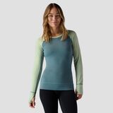 Backcountry Spruces Mid-Weight Merino Baselayer Crew - Women's Goblin Blue/Reseda, L