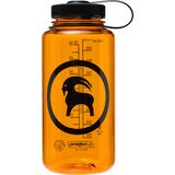 Backcountry x Nalgene Goat Logo 32oz Wide Mouth Sustain Bottle Clementine/Black/Black, One Size