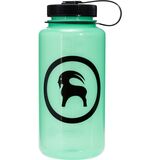 Backcountry x Nalgene Goat Logo 32oz Wide Mouth Sustain Bottle Glow Green/Black/Black, One Size