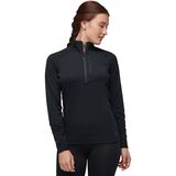 Black Diamond Coefficient LT 1/4-Zip Pullover - Women's Black, XL