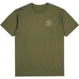 Brixton Oath V Standard T-Shirt - Men's Military Olive/White, M