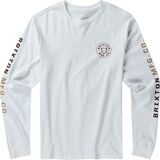 Brixton Crest Long-Sleeve T-Shirt - Men's White/Mojave/Burnt Henna, XXL