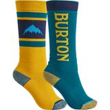 Burton Weekend Sock - 2-Pack - Boys' Celestial Blue/Cadmium Yellow, M/L