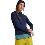 Burton AK Helium Power Grid Pullover Fleece Jacket - Women's Dress Blue, XS