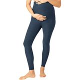 Beyond Yoga Spacedye LoveTheBump Maternity Pocket Midi Legging - Women's Nocturnal Navy, XS