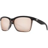 Costa Anaa 580P Polarized Sunglasses Shiny Retro Tort/Cream/Mint Frame, One Size