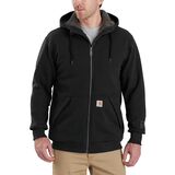 Carhartt Rain Defender Rockland Full-Zip Hooded Sweatshirt - Men's Black, 3XL