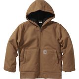 Carhartt Canvas Insulated Hooded Active Jacket - Boys' Carhartt Brown, XL