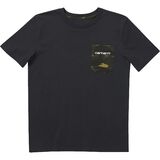Carhartt Camo Pocket Short-Sleeve T-Shirt - Kids' Caviar Black, M(10/12)