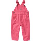 Carhartt Loose Fit Canvas Overall - Girls' Pink Lemondade, 3M