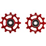CeramicSpeed 12 Tooth Aluminum Pulley Wheels - Coated Red,/SRAM, 12-Speed, AXS Road