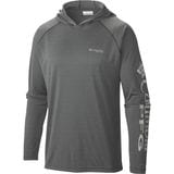 Columbia Terminal Tackle Pullover Hoodie - Men's Charcoal Grey Heather/Cool Grey Logo, XXL