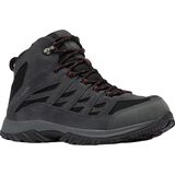 Columbia Crestwood Mid Waterproof Hiking Boot - Men's Black/Charcoal, 12.0
