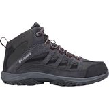 Columbia Crestwood Mid Waterproof Hiking Boot - Men's Dark Grey/Deep Rust, 9.5