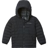 Columbia Powder Lite Hooded Insulated Jacket - Toddler Boys' Black, 3T