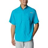 Columbia Tamiami II Short-Sleeve Shirt - Men's Ocean Teal, XL