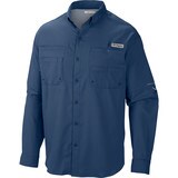 Columbia Tamiami II Long-Sleeve Shirt - Men's Blue Heron, S