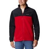 Columbia Steens Mountain Full-Zip 2.0 Fleece Jacket - Men's Black/Mountain Red, M