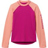 Columbia Sandy Shores Long-Sleeve Sunguard - Toddlers' Wild Fuchsia/Coral Reef, 4T