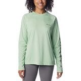 Columbia Fork Stream Long-Sleeve Shirt - Women's Sage Leaf/Canteen Logo, S