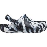 Crocs Classic Marbled Clog - Toddlers' Black/White, 4.0