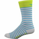 DeFeet Aireator 6in Sock Sailor/White/Sulpher/Process Blue, L
