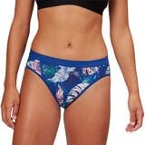 ExOfficio Give-N-Go Sport 2.0 Bikini Brief Underwear - Women's Admiral Blue Monstera/Admiral Blue, XS