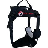 Fido Pro Panza Harness + Deployable Emergency Dog Rescue Sling Black, One Size