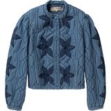 Free People Quinn Quilted Jacket - Women's Indigo Combo, S