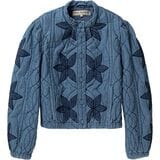 Free People Quinn Quilted Jacket - Women's Indigo Combo, L