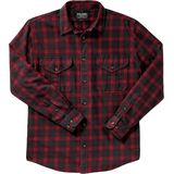 Filson Lightweight Alaskan Guide Shirt - Men's Black/Red, XS