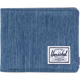 Herschel Supply Roy RFID Bi-Fold Wallet - Men's Faded Denim/Indigo Denim, One Size
