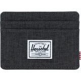 Herschel Supply Charlie RFID Wallet - Men's Black Crosshatch, One Size