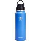 Hydro Flask 40oz Wide Mouth Water Bottle + Flex Chug Cap Cascade, One Size