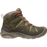KEEN Circadia Mid Waterproof Hiking Boot - Men's Dark Olive/Potters Clay, 14.0