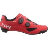 Lake CX238 Wide Cycling Shoe - Men's Red/White Microfiber, 44.0