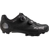 Lake MX332 Extra Wide Mountain Bike Shoe - Men's Black/Silver, 48.0