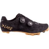 Lake MX238 Gravel Cycling Shoe - Men's Black Suede/Gold, 37.0
