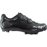 Lake MX332 Clarino Mountain Bike Shoe - Men's Black/Silver Clarino, 46.0