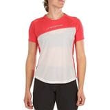 La Sportiva Catch T-Shirt - Women's White/Hibiscus, M