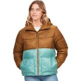 Marmot Guides Down Hooded Jacket - Women's Hazel/Blue Agave, XS