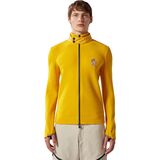 Moncler Grenoble Fleece Zip-Up Sweatshirt - Men's Yellow, XL