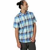 Mountain Hardwear Big Cottonwood Short-Sleeve Shirt - Men's Altitude Blue, XXL